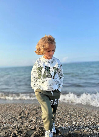 ERKEK ÇOCUK PAMUKLU 2'Lİ TAKIM ALT - ÜST TAKIM EŞOFMAN TAKIMI 