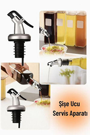 Şişe Ucu Servis Başlığı – 1’li Yağlık ve Sosluk Aparat