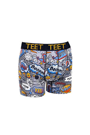 TEET 3'lü Erkek Boxer Seti Hediyelik – Şık ve Rahat Desenli İç Giyim – %95 Pamuk - 2304t1