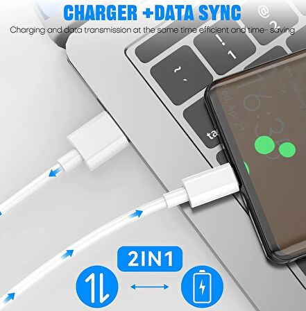 Type-C Kablo + Şarj Aleti Kablo Dahil  Samsung, Huawei, Xiaomi Uyumlu Takım Şarj Aleti