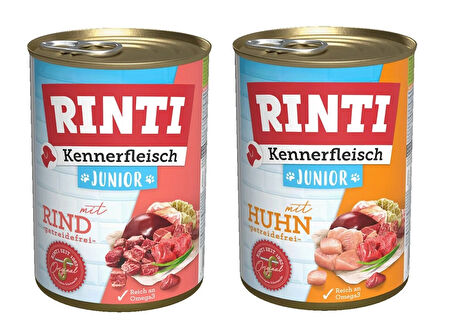 Rinti 2 Çeşit Karma Gurme Yavru Köpek Konservesi 400 Gr. X 2 Adet