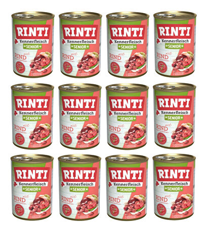 Rinti Dana Etli Senior Gurme Yaşlı Köpek Konservesi 400 Gr. X 12 Adet