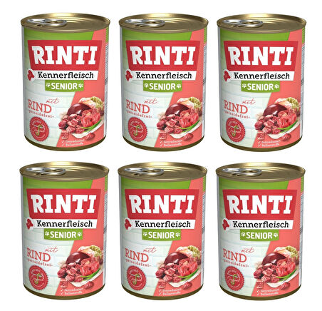 Rinti Dana Etli Senior Gurme Yaşlı Köpek Konservesi 400 Gr. X 6 Adet