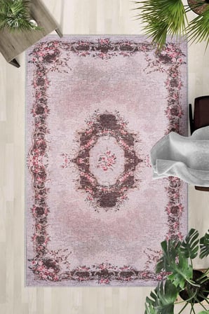 Kaymaz Taban Yıkanabilir Halı – Mutfak, Salon, Yatak Odası için Modern Dijital Baskı Halı (SLNHALI31