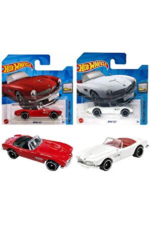 Hot Wheels 2 Araç Set BMW 507 Kırmızı & Beyaz (1/64)