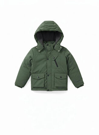 ERKEK ÇOCUK İÇ KISMI YÜNLÜ KAPÜŞONLU MONT