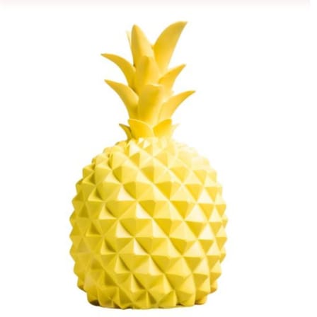 Ananas Şeklinde Desenli Büyük Boy Pilli Masa ve Gece Lambası (5477)