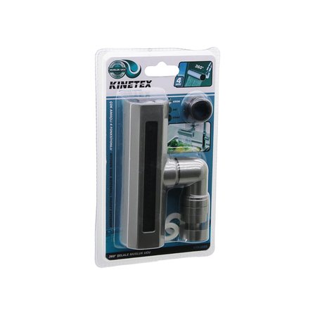 ANTRASİT GRİ  GENİŞ - ŞELALE  4 FONKSİYONLU  360 DERECE OYNAR BAŞLIK PERLATÖR MUSLUK UCU KTX-3288 (5