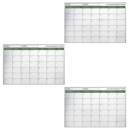 Manyetik Yapışkanlı Bir Aylık Program Planlayıcı Takvim 85x56 cm (5477)