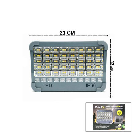 IP66 GÜNEŞ ENERJİLİ LED IŞIK SOLAR PROJEKTÖR - POWERBANK ÇAKARLI KAMP - DIŞ MEKAN PS-D002A (5477)
