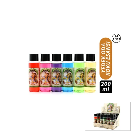 24 ADET 200ML MİX ODA KOKUSU YEDEK ESANS (5477)