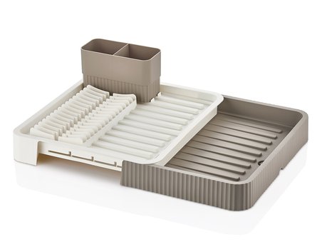 SÜRGÜLÜ  BULAŞIKLIK PLASTİK  32.5CM X 35.5CM - 51.5 X 35.5CM - GRİ RENK (5477)