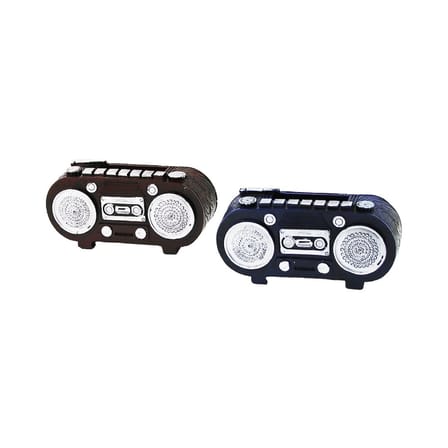 RADYO VİNTAGE DEKORATİF BİBLO - RENKLİ 5.5X11CM REÇİNE (5477)