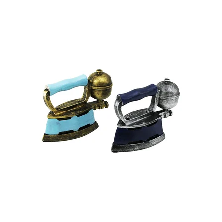 ÜTÜ VİNTAGE DEKORATİF BİBLO - RENKLİ 10.5X11CM REÇİNE (5477)