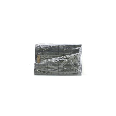 GRİ 2 BOY KARE BAMBU KENAR ORGANİZER SEPET AHŞAP ALTLIK - BEZLİ 18X21CM (5477)