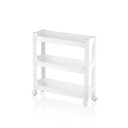 RAFTY 3 KATLI TEKERLEKLİ SEPET ORGANİZER DÜZENLEYİCİ RAF ÜNİTESİ 465X145X480MM (5566)