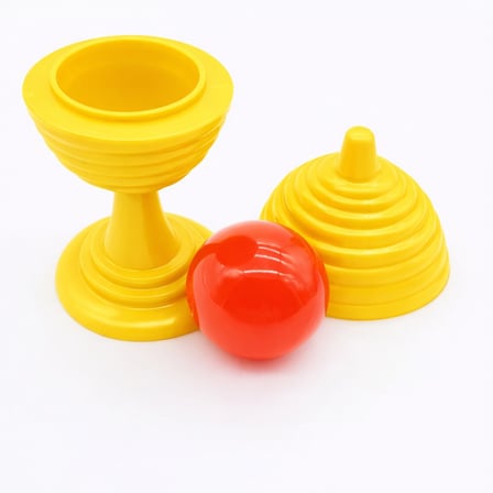 Sarı Renk Sihirli Kupa Top Kaybetme Oyunu 7 cm (5477)