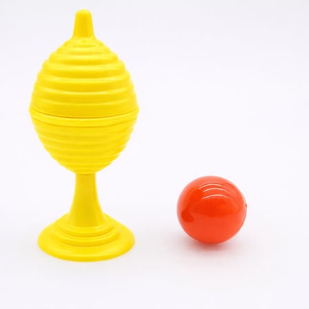 Sarı Renk Sihirli Kupa Top Kaybetme Oyunu 7 cm (5477)