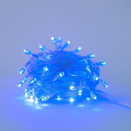 10 Metre 100 Ledli 8 Fonksiyonlu Dekoratif Lambader Mavi Lamba (5477)