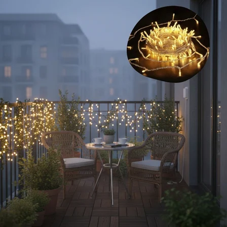 Günışığı Renk 5 Farklı Işık Modlu 10 Metre Eklemeli Dekor Boncuk Model Dekoratif Led (5477)