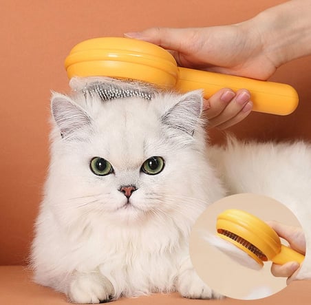 Hamburger Şekilli Otomatik Temizlenen Evcil Hayvan Fırçası (5477)