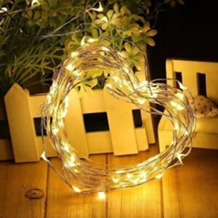 Sarı Peri LED Flaşlı Işık – 3 Metre Dekoratif Oda ve Organizasyon Aydınlatması (5477)