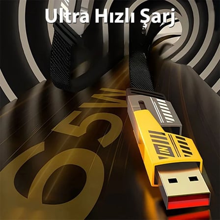 4in1 65W Hızlı Şarj Kablosu – Type-C to USB-A + Type-C to Lightning, 27W PD Destekli Çoklu Şarj Kabl