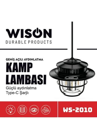Wison WS-2010 Geniş Açılı Aydınlatma Kamp Lambası (5477)
