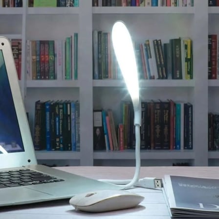 USB Girişli 14 Ledli 3 Kademeli Dokunmatik Masa/Kitap Okuma Lambası Ledi Beyaz (5477)
