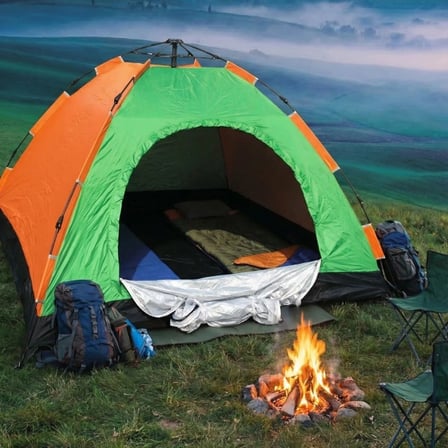 6 Kişilik Otomatik Kurulum Kamp Çadırı – Outdoor Aile, Doğa, Suya Dayanıklı Hızlı Kurulum Çadır 220x