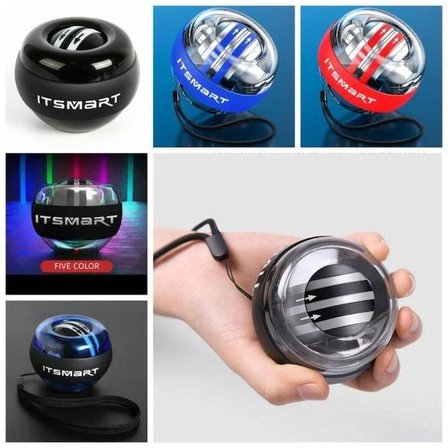 Gyro Ball El Bilek Egzersiztopu Otomatik Jiroskop Kol Kuvvet Spor Ekipmanı (5477)