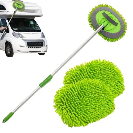 Yedek Mikrofiber Bezli Oto Yıkama Mop Seti (5477)