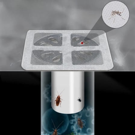 10&amp;#39;lu Banyo ve Mıutfak Lavabo Koku Önleyici ve Haşere Böcek Önleyici Gider Filtresi (5477)