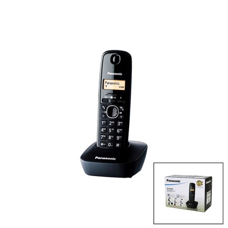 PANASONİC KX-TG1611 SİYAH - OVAL KABLOSUZ DİJİTAL TELSİZ TELEFON (5477)