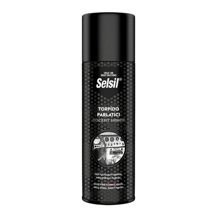 SELSİL OTO - ARAÇ TORPİDO PARLATICI SPREY 200ML HOŞ KOKULU - PARLAK - TOZ TUTMAYAN FORMÜL (5477)