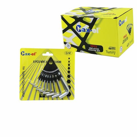 10 PARÇA  KARTLI ALYAN ANAHTAR TAKIM SETİ120MM-NO-1.5-10 (5477)