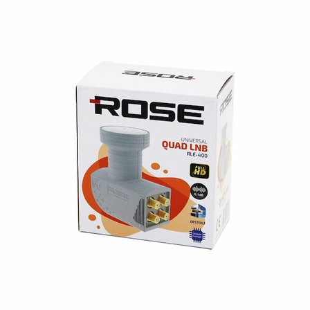 4LÜ UYDU LNB UNIVERSAL QUAD FULL HD -  3D - 0.1DB RLE-400 (5477)