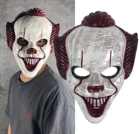 Plastik Joker Maskesi Killer Palyaço Maskesi (5477)