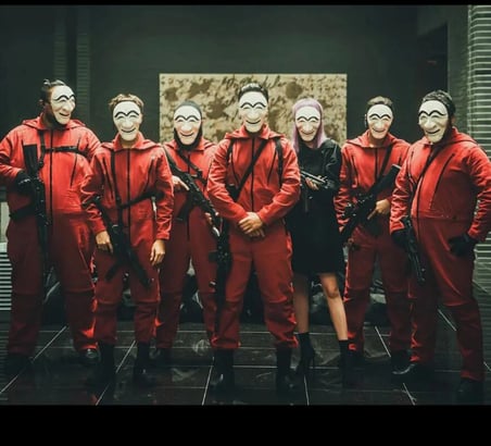 La Casa De Papel Kore Mask - Para Heist Maskesi - Dali Maskesi (5477)