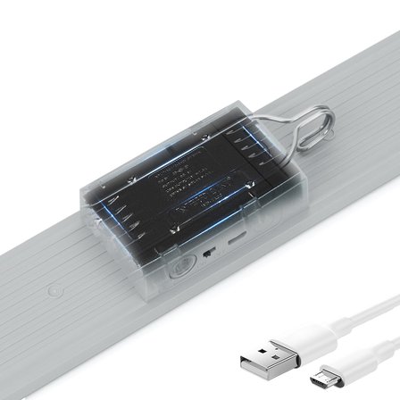 KUMANDALI - ZAMAN - IŞIK GÜCÜ AYARLI METAL ASKILI - USB ŞARJLI LAMBA FENER 20SMD LED (5477)