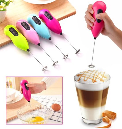 Mini Pilli Karıştırıcı ve Köpürtücü El Mikseri (5477)
