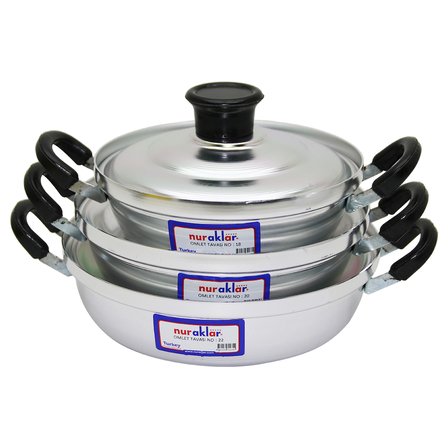 3LÜ ALÜMİNYUM OMLET SET NO-18-20-22 (5477)