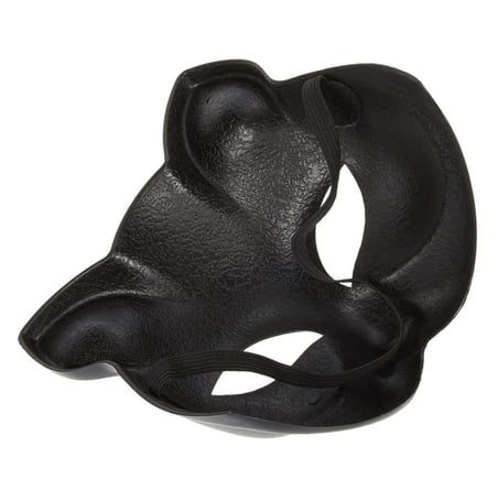 Siyah Renk Lüks Kedi Maskesi 12x13 cm (5477)