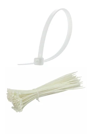 100 Adet Plastik Cırt Kelepçe Kablo Bağı Kablo Düzenleyici- 3.6 X 150 MM (5477)