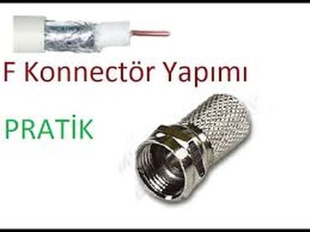 EF VİDA 50 PARÇA  UYDU KONNEKTÖR RG-6-F (5477)