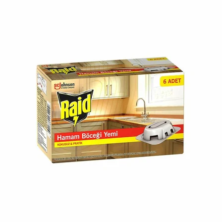 RAİD 6 PARÇA  HAMAM BÖCEK YEMİ (5477)