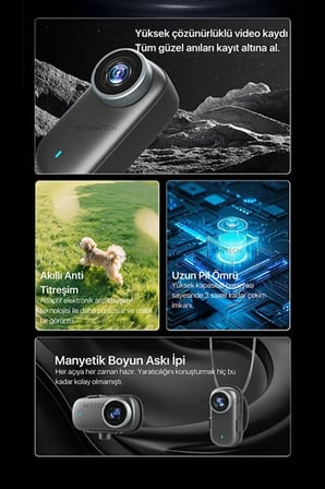 M11 Mini 4K Ultra HD WiFi Aksiyon Kamerası Geniş Açılı 1.5'' Ekranlı Manyetik Spor Kamerası