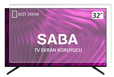 Saba 32SB5000H Tv Ekran Koruyucu 32" 82 Ekran Ready Uydu Alicili Hd Led Tv