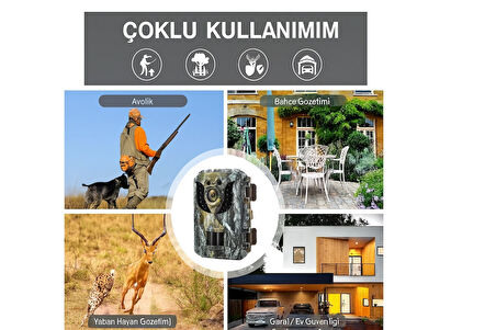 QASUL Mini Avcılık Kamera 16MP 1080 P HD Yaban Hayatı Açık Hareket Aktif Tetik İzcilik Fotoğraf Tuzakları
