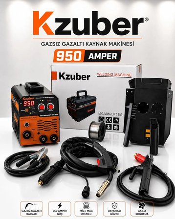 🔥  Kzuber 950 Amper Profesyonel Gazsız Gazaltı İnverter Kaynak Makinesi Yetişen Alır Şok Kampanya 🎁 1 KG Kaynak Teli Hediye